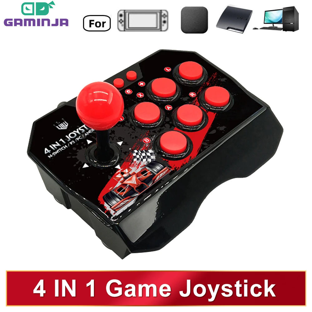 Arcade Vibes - GAMINJA Joystick Game 4-in-1 dengan kabel