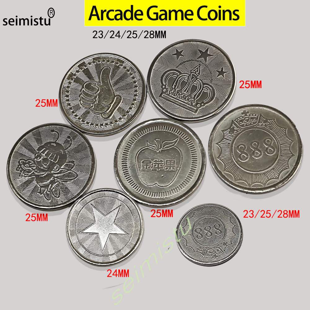 Arcade Toy Claw Vending Machine - 100 Buah Koin Arcade Desain Mahkota