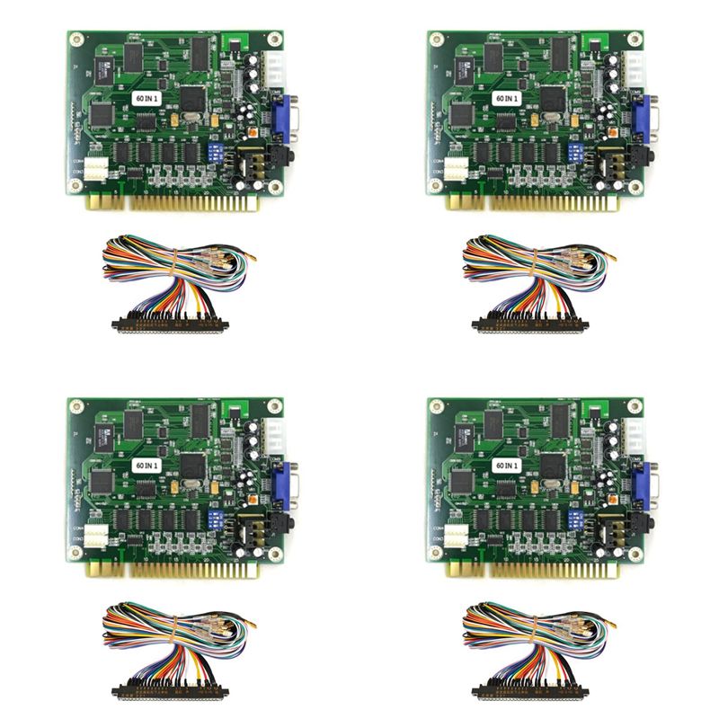 X64A-4X 60 In 1 Papan PCB Mult - Usb Game Board Jamma ulasan dan harga